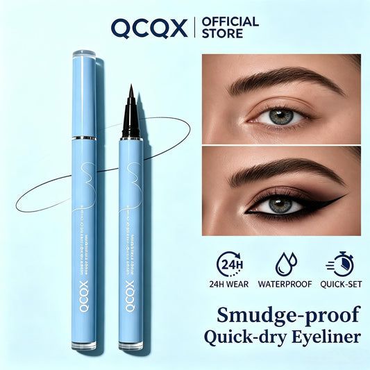 【QCQX】Long-lasting eyeliner -lightweight, waterproof,vegan,cruelty-free,24-hour smooth application,ultra-creamy andsilky smooth texture.-A