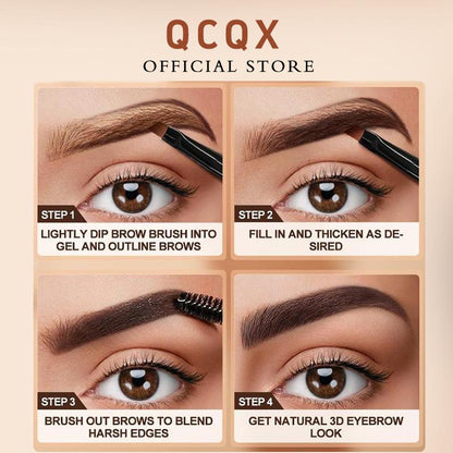 QCQX Three Dimensional Eyebrow Dye Cream, waterproof and sweatproof, suitable for all skin tones