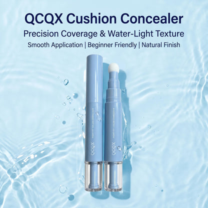 【QCQX】Dual-effect Concealer & Foundation Eye Concealer - 24-hour long-lasting,high-coverage matte finish.Korean pressed powder foundation for a flawless complexion. Covers acne marks, sculpts the nose, and nourishes the skin.