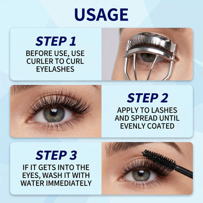 【QCQX】Professional eyelash extension mascara - Ultimate density, remarkable length, waterproof and long-lasting formula