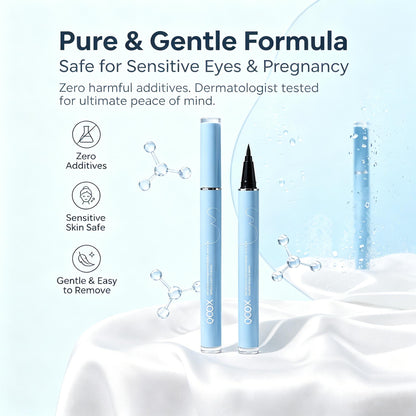 【QCQX】Long-lasting eyeliner -lightweight, waterproof,vegan,cruelty-free,24-hour smooth application,ultra-creamy andsilky smooth texture.-A